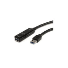 STARTECH 5M USB 3.0 A TO A EXTENSION CABLE, M/F, BLACK, LED, LTW