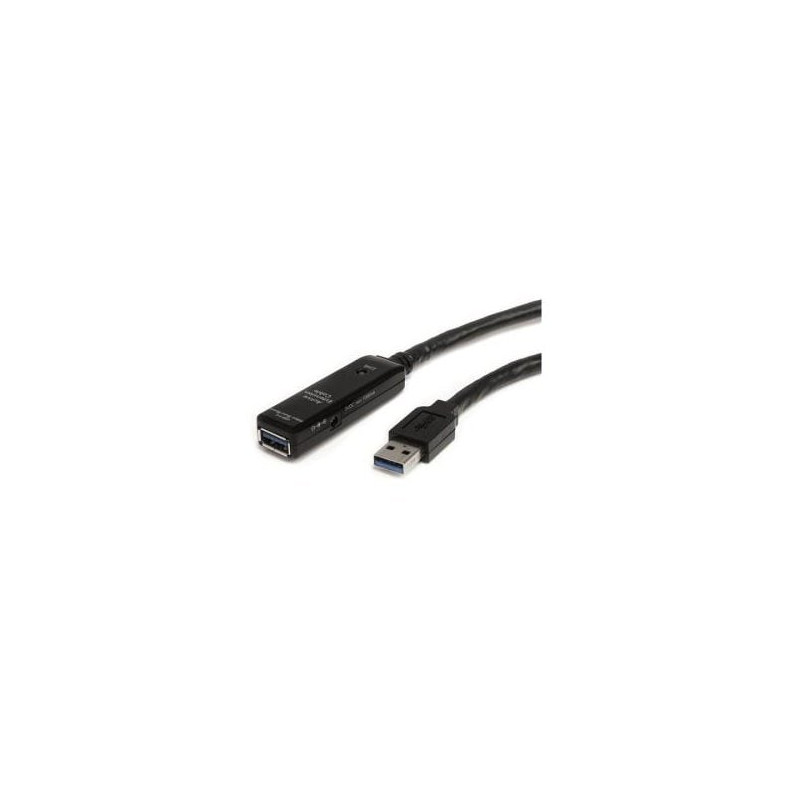 STARTECH 5M USB 3.0 A TO A EXTENSION CABLE, M/F, BLACK, LED, LTW