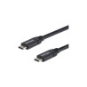 STARTECH 3M USB-C 2.0 CABLE, 5A PD, TB 3 COMPATIBLE, BLACK, 2YR