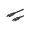 STARTECH 3M USB-C 2.0 CABLE, 5A PD, TB 3 COMPATIBLE, BLACK, 2YR