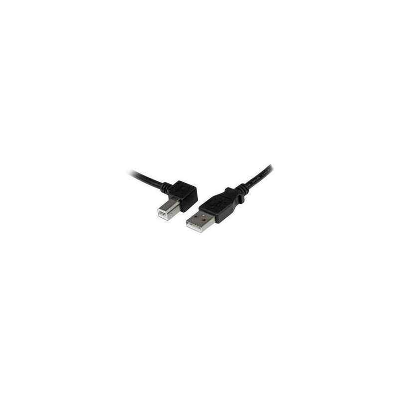 STARTECH 1M USB2.0 A TO MICRO USB2.0 B CABLE, M/M, LEFT ANGLE, LTW