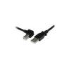 STARTECH 1M USB2.0 A TO MICRO USB2.0 B CABLE, M/M, LEFT ANGLE, LTW