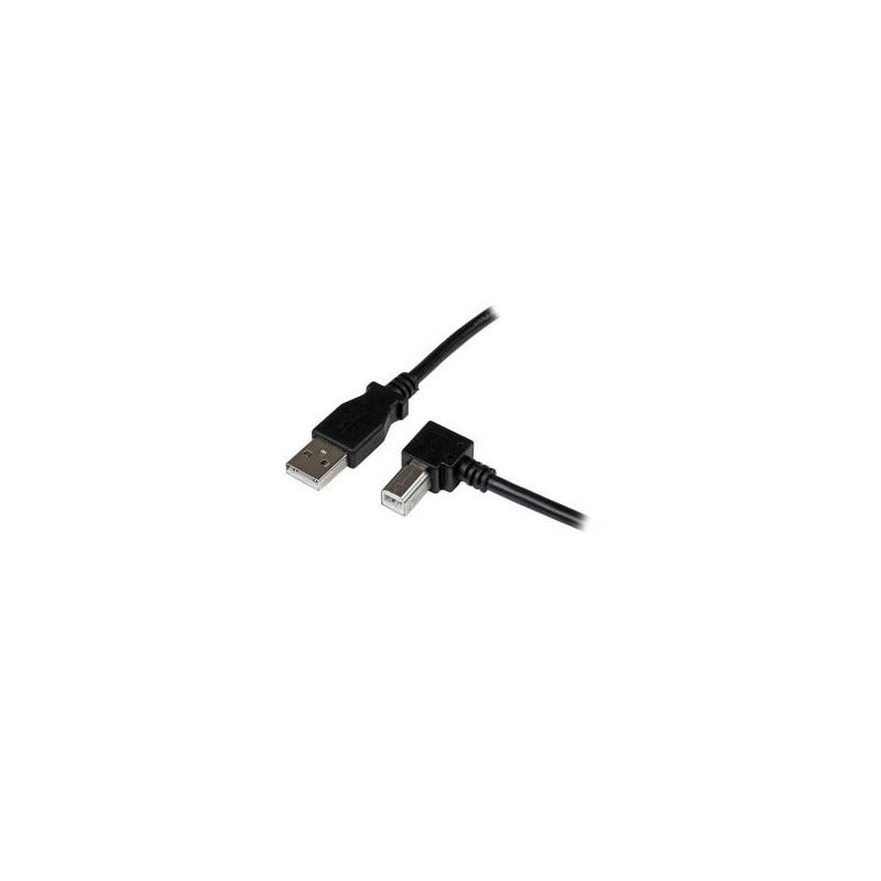 STARTECH 1M USB2.0 A TO USB2.0 B CABLE, M/M, RIGHT ANGLE, LTW