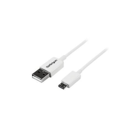 STARTECH 1M USB2.0 A TO MICRO USB2.0 B CABLE, M/M, WHITE, LTW