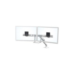 HX DESK DUAL MONITOR ARM WHITE