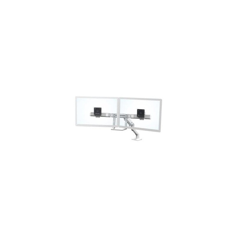 HX DESK DUAL MONITOR ARM WHITE
