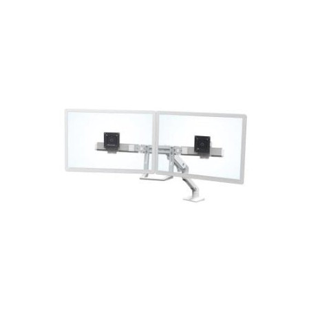 HX DESK DUAL MONITOR ARM WHITE