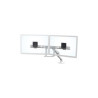 HX DESK DUAL MONITOR ARM WHITE