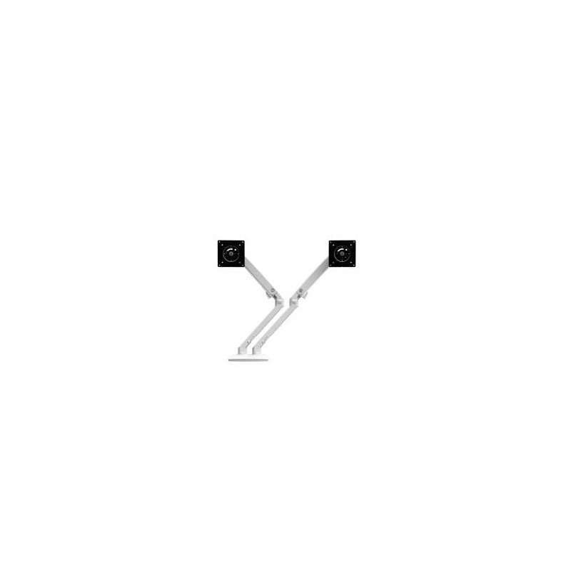MXV DESK DUAL MONITOR ARM (WHITE)