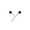 MXV DESK DUAL MONITOR ARM (WHITE)