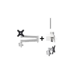 ATDEC SIX DISPLAY DESK MOUNT SILVER