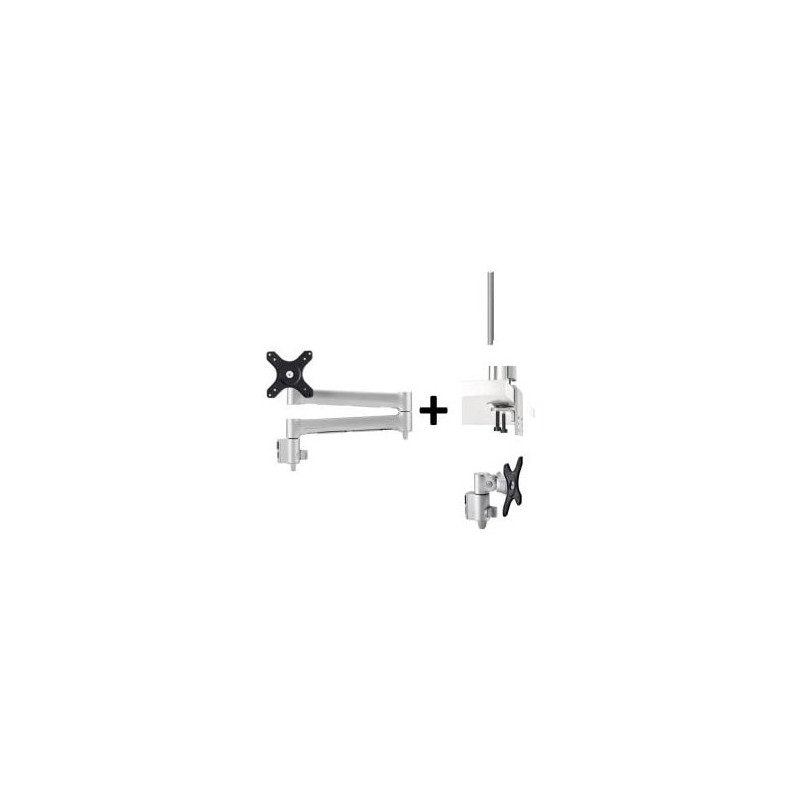 ATDEC SIX DISPLAY DESK MOUNT SILVER