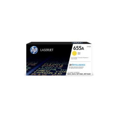 HP 655A YELLOW TONER - APPROX 10.5K PAGES - M652, M653, M681, M682 COMPATIBLE