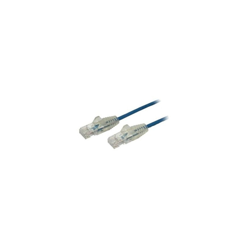 STARTECH 2.5M CAT6 CABLE, RJ45 PATCH CORD, SNAGLESS, SLIM, LSZH, BLUE, LTW