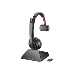 HP POLY SAVI S8210 OTH WIRELESS UC MONO DECT HEADSET,D200 DONGLE,PC, USB-A
