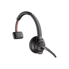 HP POLY SAVI S8210 OTH WIRELESS UC MONO DECT HEADSET,D200 DONGLE,PC, USB-A