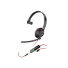 HP POLY BLACKWIRE C5210 UC MONO USB-C CORDED HEADSET,3.5MM INC USB-A ADAPTOR
