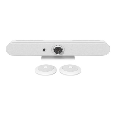 LOGITECH RALLY BAR MINI ALL IN ONE 4K ULTRA HD VIDEO BAR,BUILTIN SPKR &MIC,WHITE-2YR WTY
