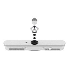 LOGITECH RALLY BAR MINI ALL IN ONE 4K ULTRA HD VIDEO BAR,BUILTIN SPKR &MIC,WHITE-2YR WTY