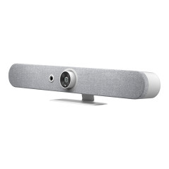 LOGITECH RALLY BAR MINI ALL IN ONE 4K ULTRA HD VIDEO BAR,BUILTIN SPKR &MIC,WHITE-2YR WTY