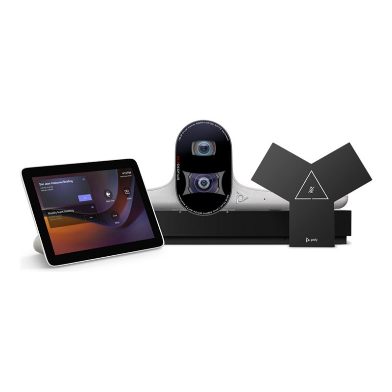 HP POLY G7500 4K CODEC VIDEO CONFERENCING SYSTEM W/E70 & TC10 TOUCH PAD W/ IP MIC