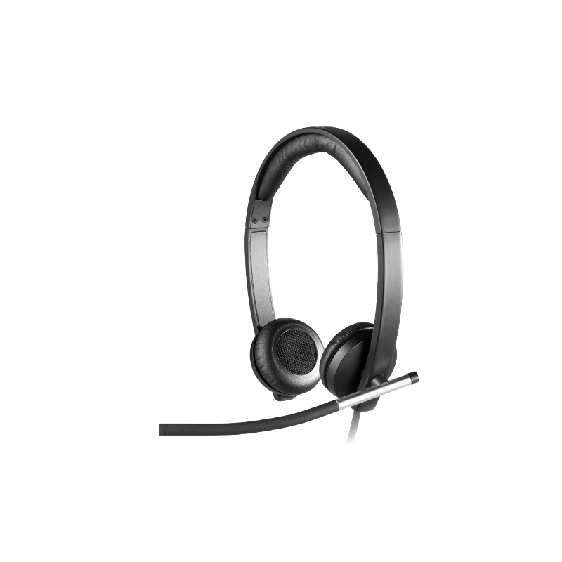 LOGITECH H650E WIRED USB STEREO HEADSET, NOISE CANCELLING, 2YR WTY