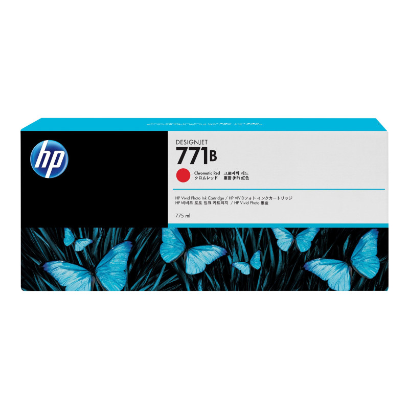 HP 771B 775ML CHROMATIC RED DESIGNJET INK CARTRIDGE - Z6200/Z6800