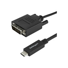 STARTECH 2M USB-C (T/BOLT3) TO DVI ADAPTER CABLE, 3YR