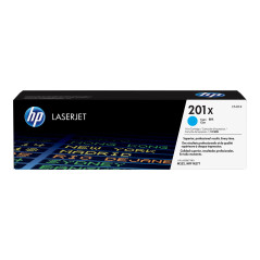 HP 201X CYAN TONER - HIGH YIELD - APPROX 5K PAGES - M252, M277 COMPATIBLE
