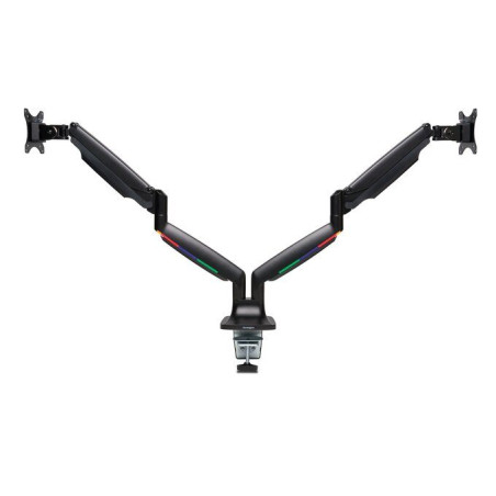 KENSINGTON DUAL MONITOR ARM, UP TO 32" & 9KG, H/ADJ, VESA 75x75, 100x100 - BLACK