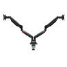 KENSINGTON DUAL MONITOR ARM, UP TO 32" & 9KG, H/ADJ, VESA 75x75, 100x100 - BLACK