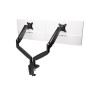 KENSINGTON DUAL MONITOR ARM, UP TO 32" & 9KG, H/ADJ, VESA 75x75, 100x100 - BLACK
