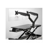 KENSINGTON DUAL MONITOR ARM, UP TO 32" & 9KG, H/ADJ, VESA 75x75, 100x100 - BLACK