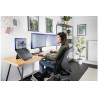 KENSINGTON DUAL MONITOR ARM, UP TO 32" & 9KG, H/ADJ, VESA 75x75, 100x100 - BLACK