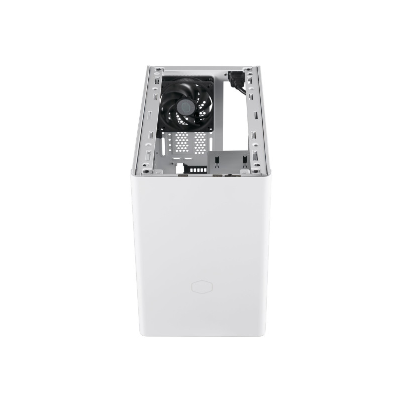 COOLER MASTER NR200, WHITE, MINI-ITX, STEEL SIDE PANEL, 1X 120MM FAN, AIO WATERCOOLER SUPP