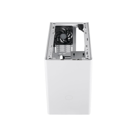 COOLER MASTER NR200, WHITE, MINI-ITX, STEEL SIDE PANEL, 1X 120MM FAN, AIO WATERCOOLER SUPP