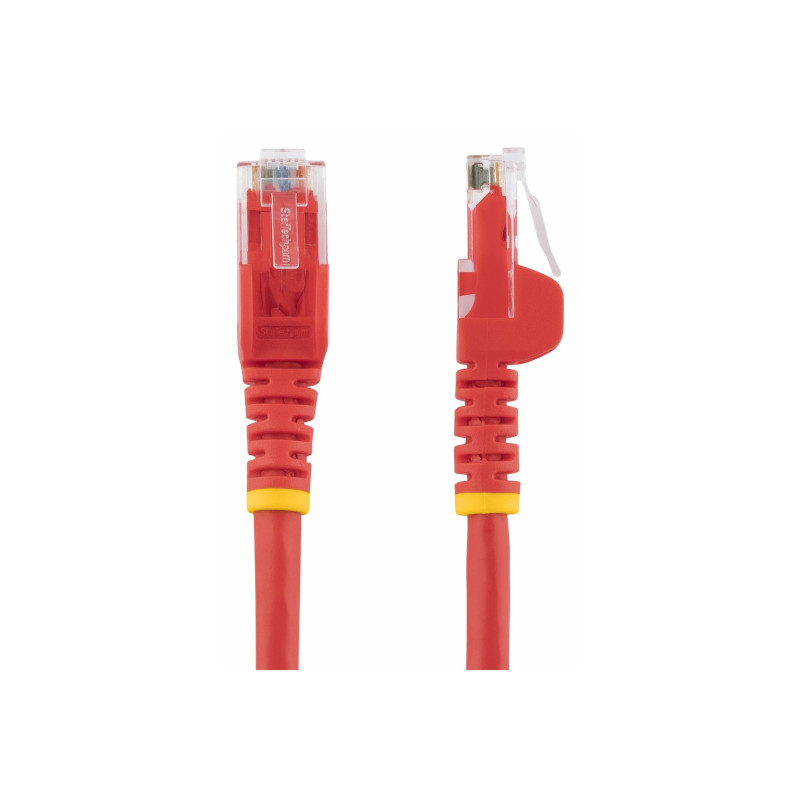 STARTECH 3M CAT6 ETHERNET CABLE RED 650MHZ 100W SNAGLESS PATCH CORD, LTW