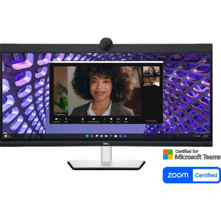 DELL P-SERIES 34" (21:9) WQHD CURVE, HDMI, DP, USB-C, USB(4), H/ADJ, LAN, SPKR, W/CAM, 3YR