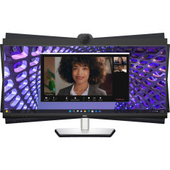 DELL P-SERIES 34" (21:9) WQHD CURVE, HDMI, DP, USB-C, USB(4), H/ADJ, LAN, SPKR, W/CAM, 3YR