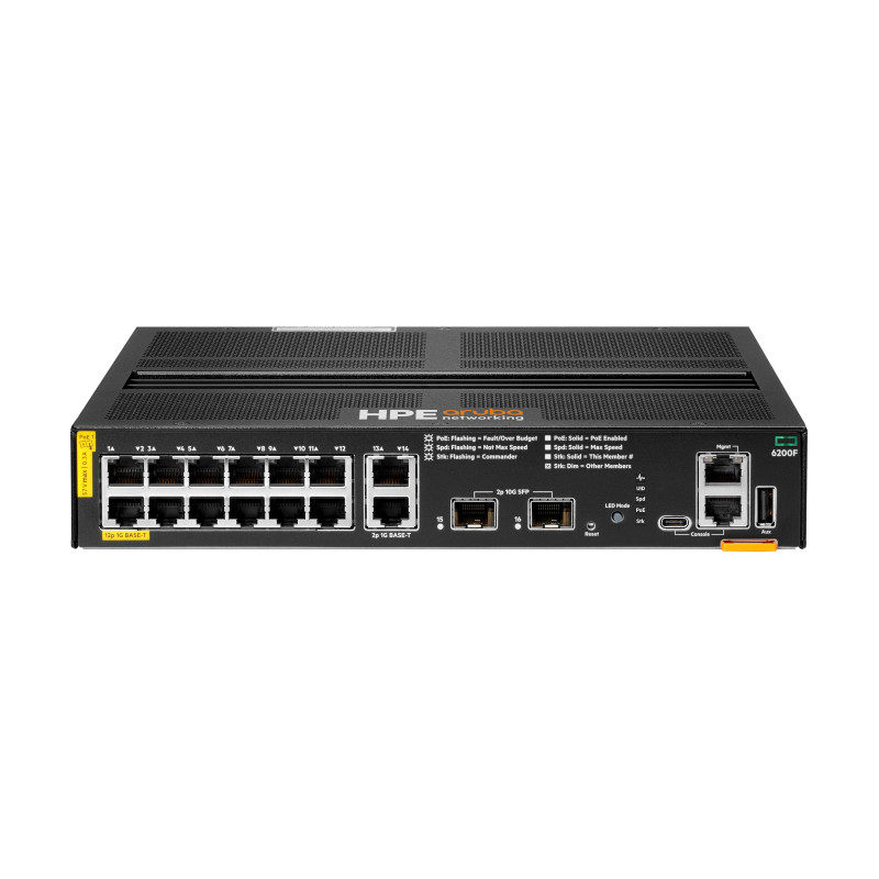 ARUBA 6200F 12G CL4 POE 2G/2SFP+ 139W SWITCH
