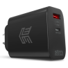 STM 65W DUAL PORT (USB-C & USB-A) POWER ADAPTER (AUNZ) - BLACK