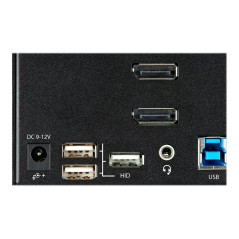 STARTECH TRIPLE MONITOR DISPLAYPORT KVM SWITCH, USB(2), 4K, 2YR