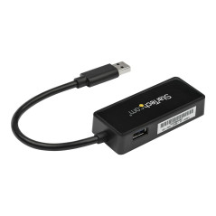 STARTECH USB 3.0 TO GbE NIC NETWORK ADAPTER W/USB PORT 2YR