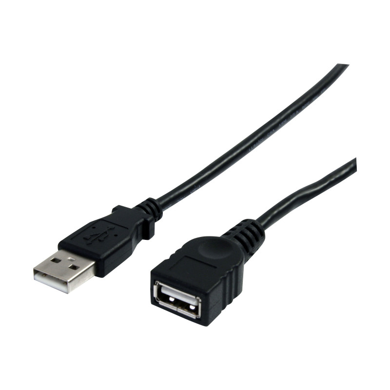STARTECH 2M USB2.0 A TO A EXTENSION CABLE, M/F, BLACK, LTW
