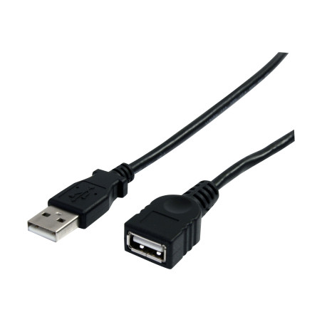 STARTECH 2M USB2.0 A TO A EXTENSION CABLE, M/F, BLACK, LTW