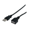 STARTECH 2M USB2.0 A TO A EXTENSION CABLE, M/F, BLACK, LTW