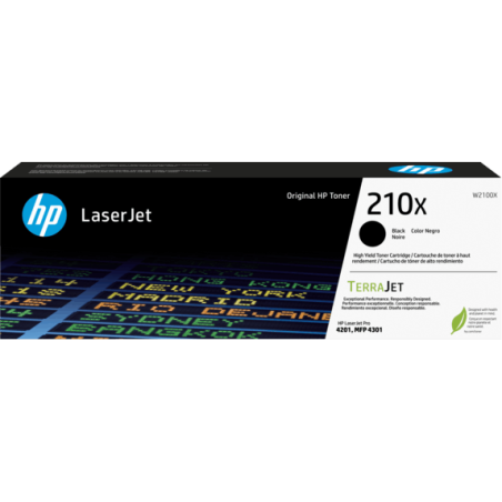 HP 210X BLACK TONER HIGH YIELD - APPROX 7.5K PAGES - 4201,4301 MODELS