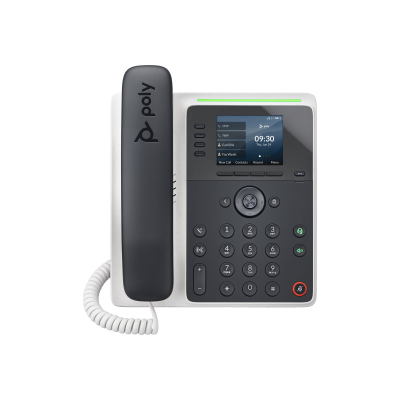 HP POLY EDGE E220 IP PHONE W/HANDSET,2.8" COLOUR SCREEN,4 LINE KEY,BLUETOOTH