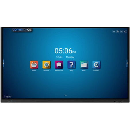 COMMBOX (CBIA65) 65" 4K UHD INTERACTIVE ATOM DISPLAY, 40-PT TOUCH, ANDROID 13, 4YR WTY