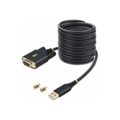 STARTECH 10FT (3M) USB TO NULL MODEM SERIAL ADAPTER CABLE, INTERCHANGEABLE DB9 SCREWS/NUTS